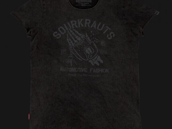 T-Shirt Derek | Schwarz Stonewashed