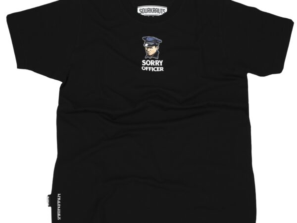 T-Shirt | Sorry Officer | Schwarz