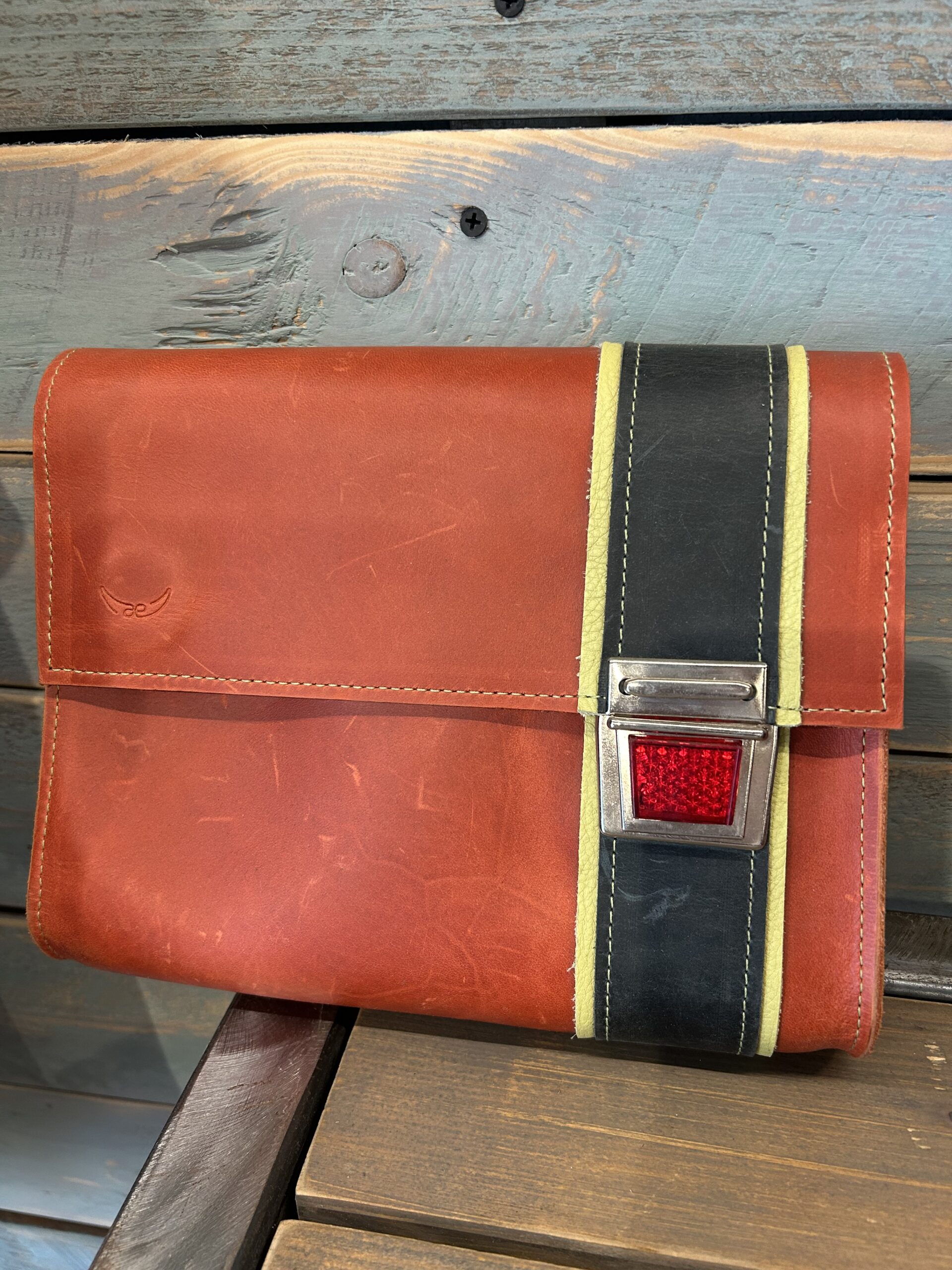 Tasche S - Rot/Olive