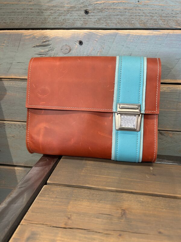 Tasche S - Rot/Hellblau